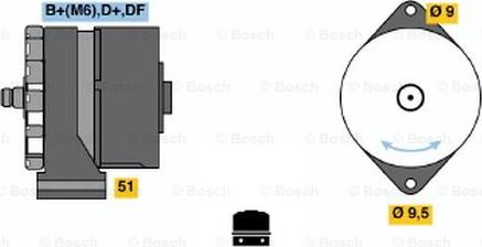 BOSCH 0 120 400 706 - Генератор vvparts.bg