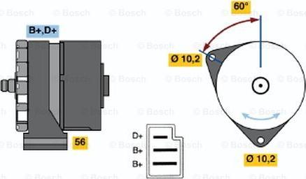 BOSCH 0 120 489 935 - Генератор vvparts.bg