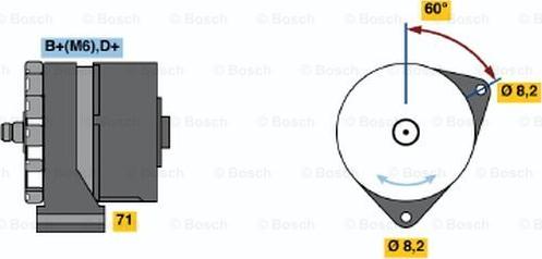 BOSCH 0 120 489 295 - Генератор vvparts.bg