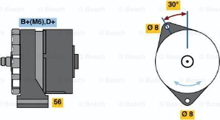 BOSCH 0 120 489 030 - Генератор vvparts.bg