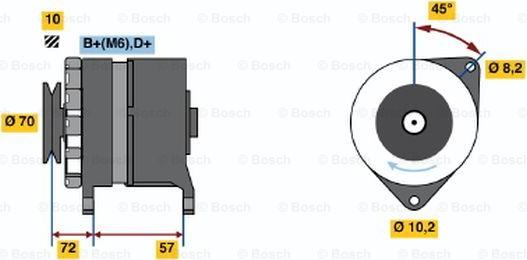 BOSCH 0 120 489 394 - Генератор vvparts.bg