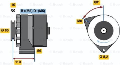 BOSCH 0 120 489 363 - Генератор vvparts.bg