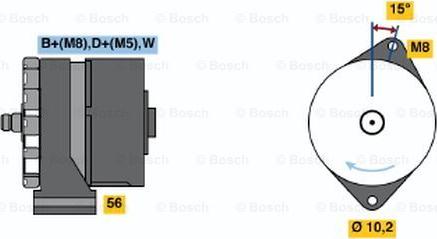 BOSCH 0 120 489 378 - Генератор vvparts.bg