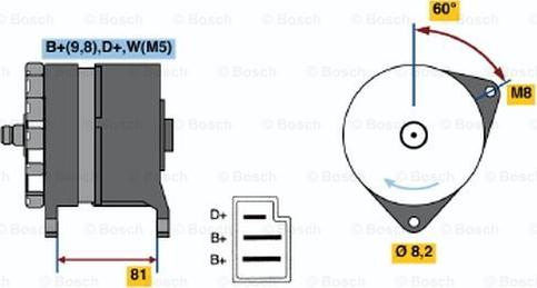 BOSCH 0 120 489 251 - Генератор vvparts.bg