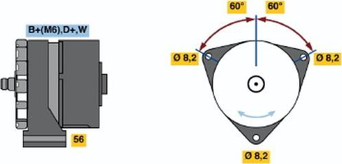 BOSCH 0120489710 - Генератор vvparts.bg