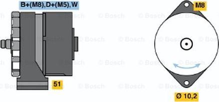 BOSCH 0 120 484 018 - Генератор vvparts.bg