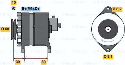 BOSCH 0 120 488 012 - Генератор vvparts.bg