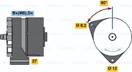 BOSCH 0 120 488 102 - Генератор vvparts.bg