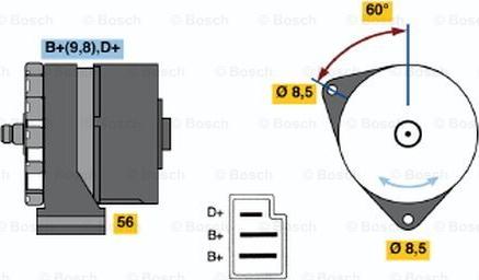 BOSCH 0 120 488 118 - Генератор vvparts.bg