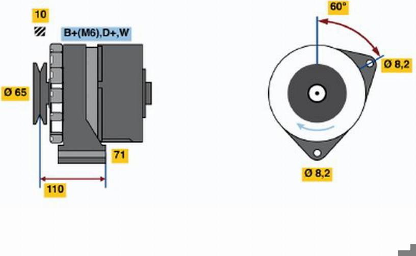 BOSCH 0120488131 - Регулатор на генератор vvparts.bg