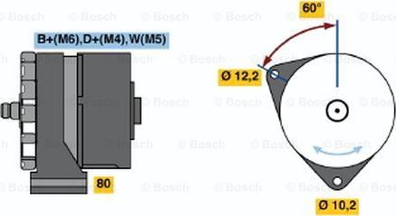 BOSCH 0 120 488 271 - Генератор vvparts.bg