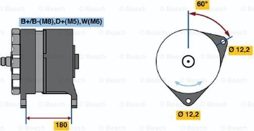 BOSCH 0 120 689 546 - Генератор vvparts.bg