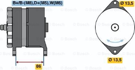 BOSCH 0 120 689 524 - Генератор vvparts.bg