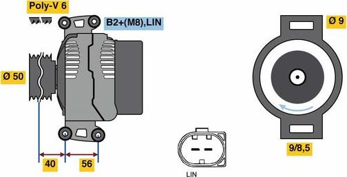 BOSCH 0 121 813 023 - Генератор vvparts.bg