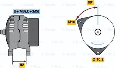 BOSCH 0 123 510 088 - Генератор vvparts.bg