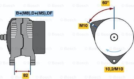 BOSCH 0 123 520 026 - Генератор vvparts.bg