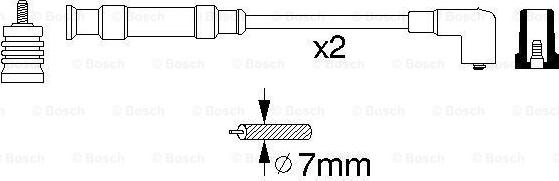 BOSCH 0 356 912 804 - Комплект запалителеи кабели vvparts.bg