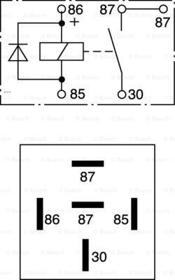 BOSCH 0 332 019 109 - Реле, работен ток vvparts.bg