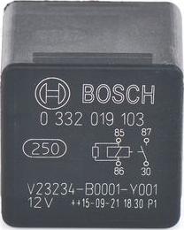 BOSCH 0 332 019 103 - Реле, работен ток vvparts.bg