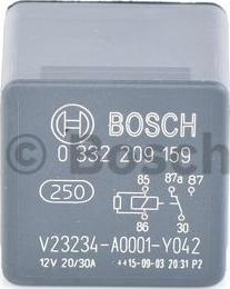 BOSCH 0 332 209 159 - Реле, работен ток vvparts.bg