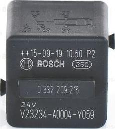 BOSCH 0 332 209 216 - Реле, клаксон / сирена vvparts.bg