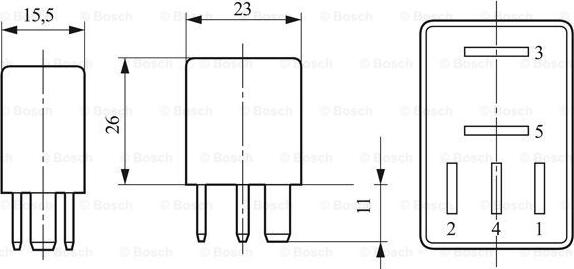 BOSCH 0 332 207 405 - Реле, работен ток vvparts.bg