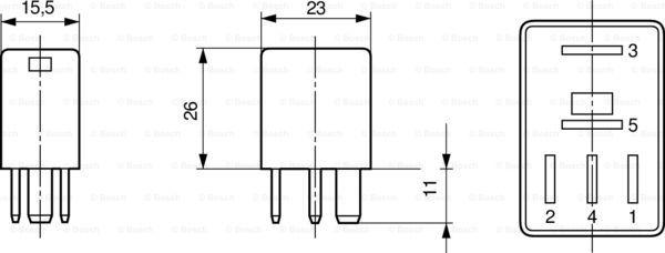 BOSCH 0 332 207 319 - Управляващ блок, сензор за дъжд vvparts.bg