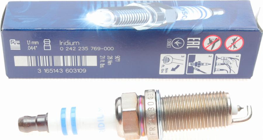 BOSCH 0 242 235 769 - Запалителна свещ vvparts.bg