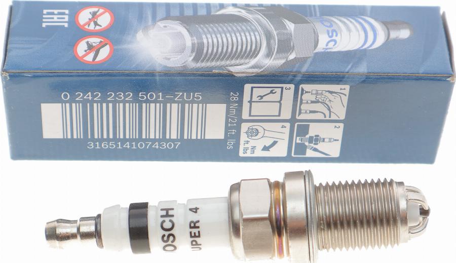 BOSCH 0 242 232 501 - Запалителна свещ vvparts.bg