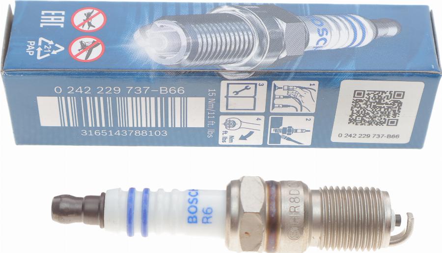 BOSCH 0 242 229 737 - Запалителна свещ vvparts.bg