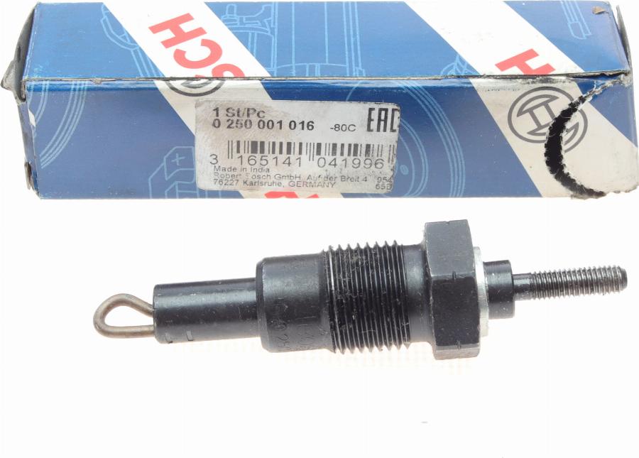 BOSCH 0 250 001 016 - Подгревна свещ vvparts.bg