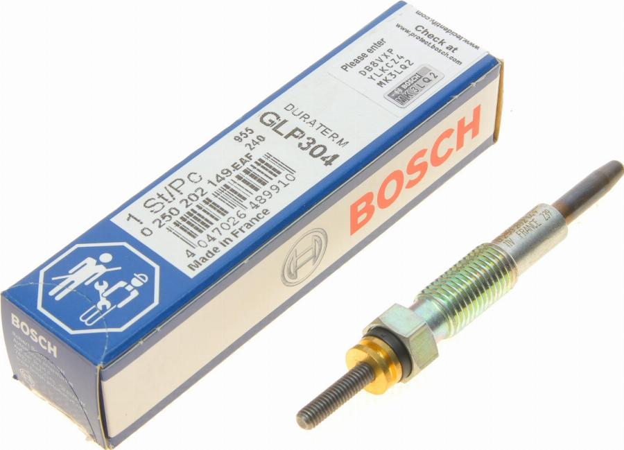 BOSCH 0 250 202 149 - Подгревна свещ vvparts.bg