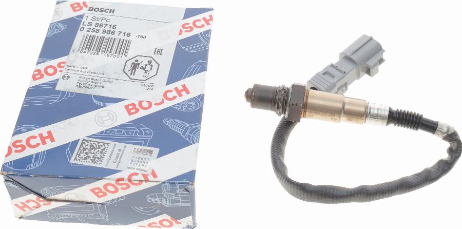 BOSCH 0 258 986 716 - Ламбда-сонда vvparts.bg