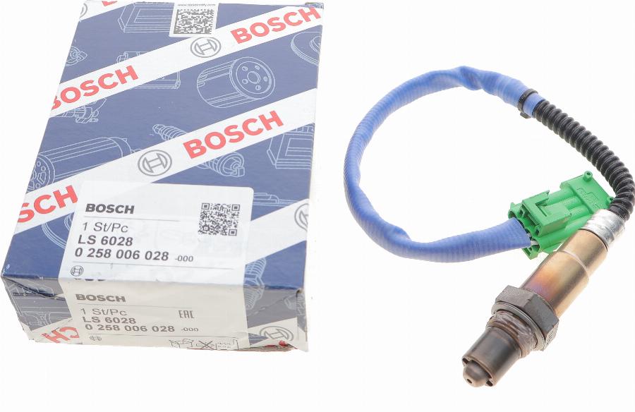 BOSCH 0 258 006 028 - Ламбда-сонда vvparts.bg