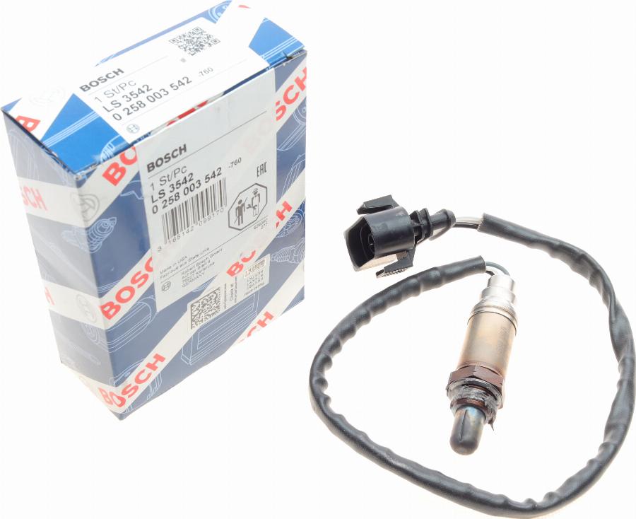 BOSCH 0 258 003 542 - Ламбда-сонда vvparts.bg