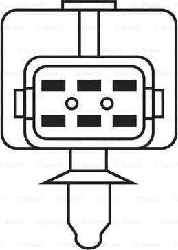 BOSCH 0 258 007 206 - Ламбда-сонда vvparts.bg