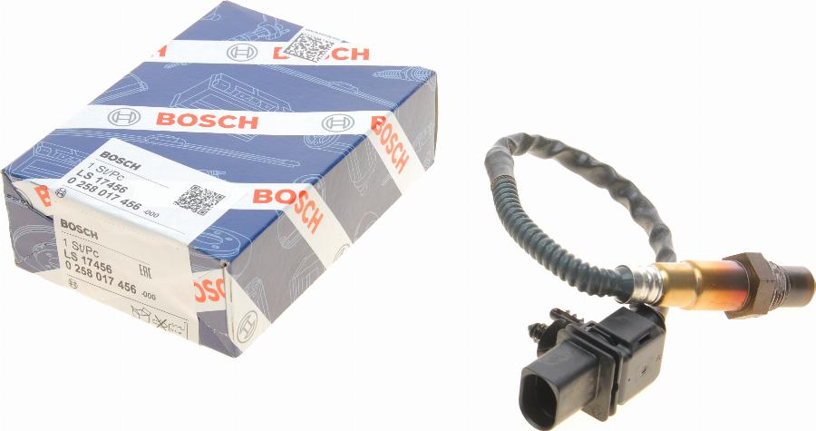 BOSCH 0 258 017 456 - Ламбда-сонда vvparts.bg