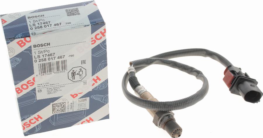 BOSCH 0 258 017 467 - Ламбда-сонда vvparts.bg