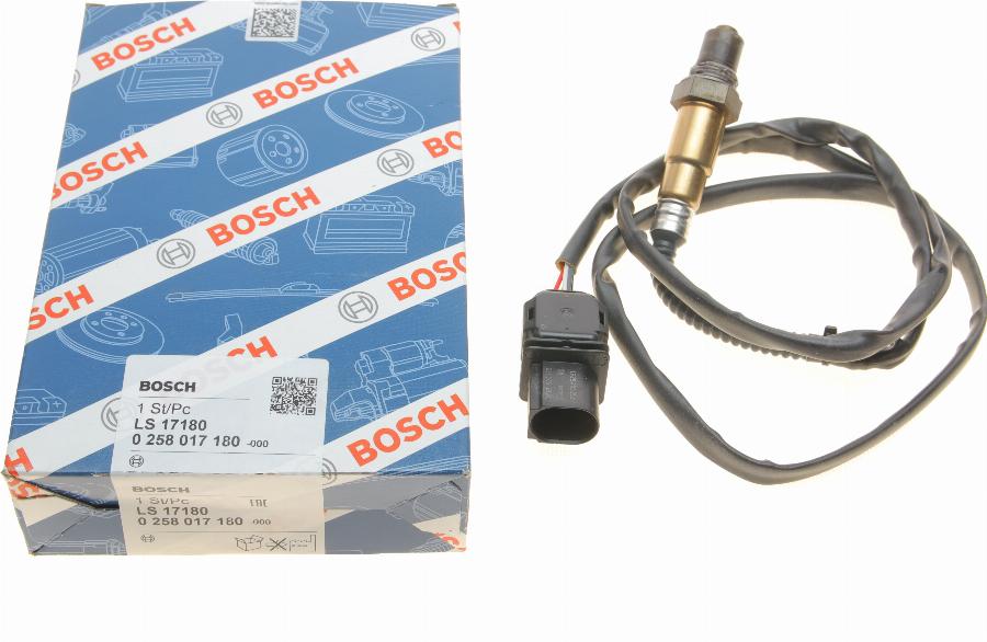 BOSCH 0 258 017 180 - Ламбда-сонда vvparts.bg