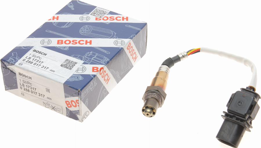 BOSCH 0 258 017 317 - Ламбда-сонда vvparts.bg