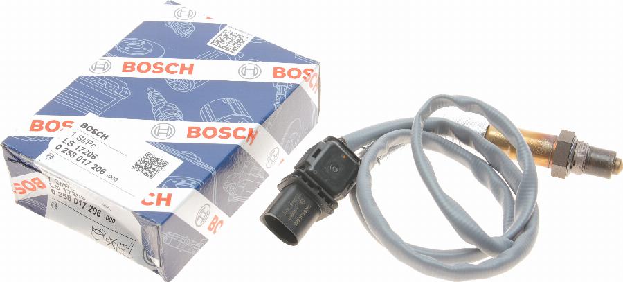 BOSCH 0 258 017 206 - Ламбда-сонда vvparts.bg