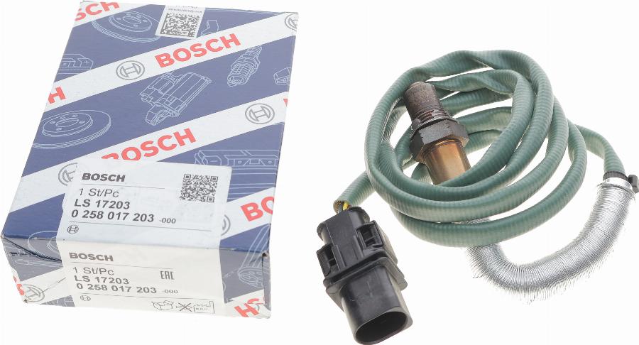 BOSCH 0 258 017 203 - Ламбда-сонда vvparts.bg