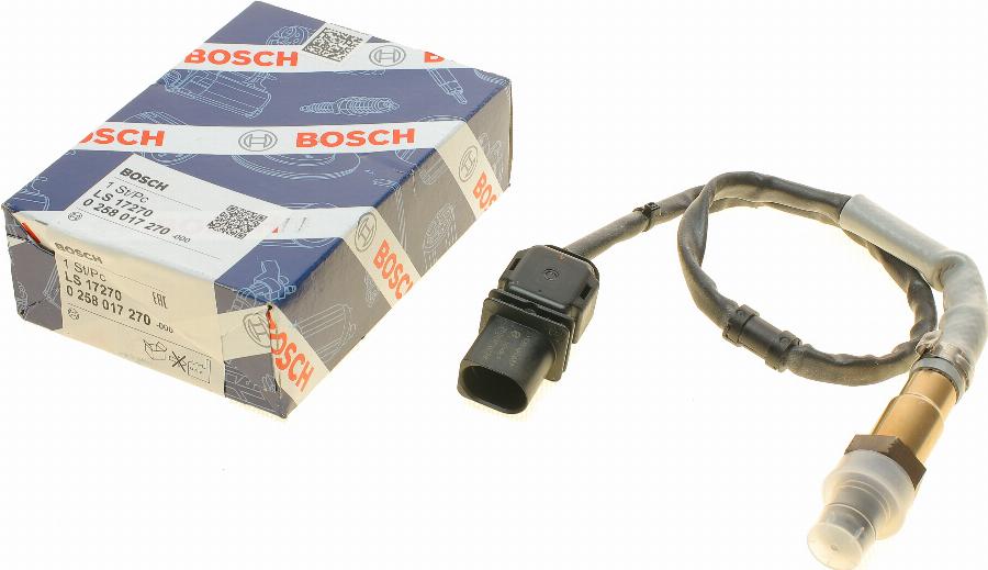 BOSCH 0 258 017 270 - Ламбда-сонда vvparts.bg