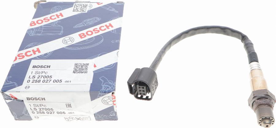 BOSCH 0 258 027 005 - Ламбда-сонда vvparts.bg