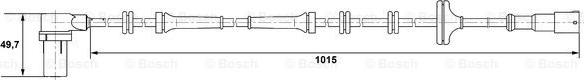 BOSCH 0 265 006 306 - Датчик, обороти на колелото vvparts.bg