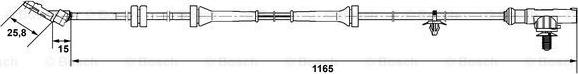 BOSCH 0 265 007 537 - Датчик, обороти на колелото vvparts.bg