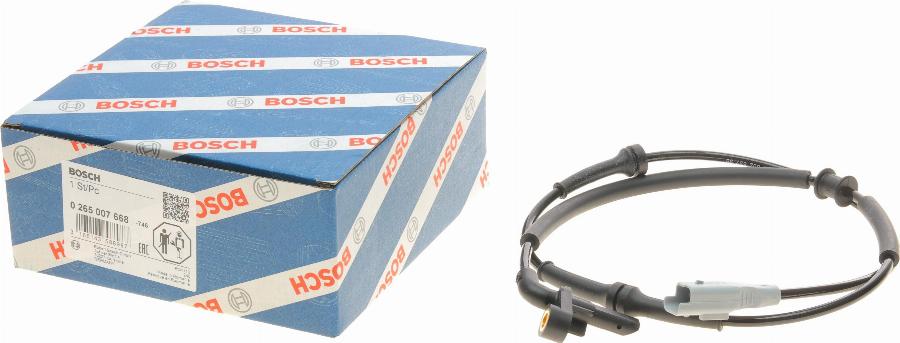 BOSCH 0 265 007 668 - Датчик, обороти на колелото vvparts.bg