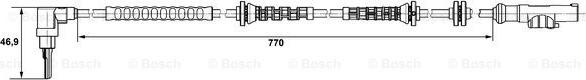 BOSCH 0 265 007 671 - Датчик, обороти на колелото vvparts.bg