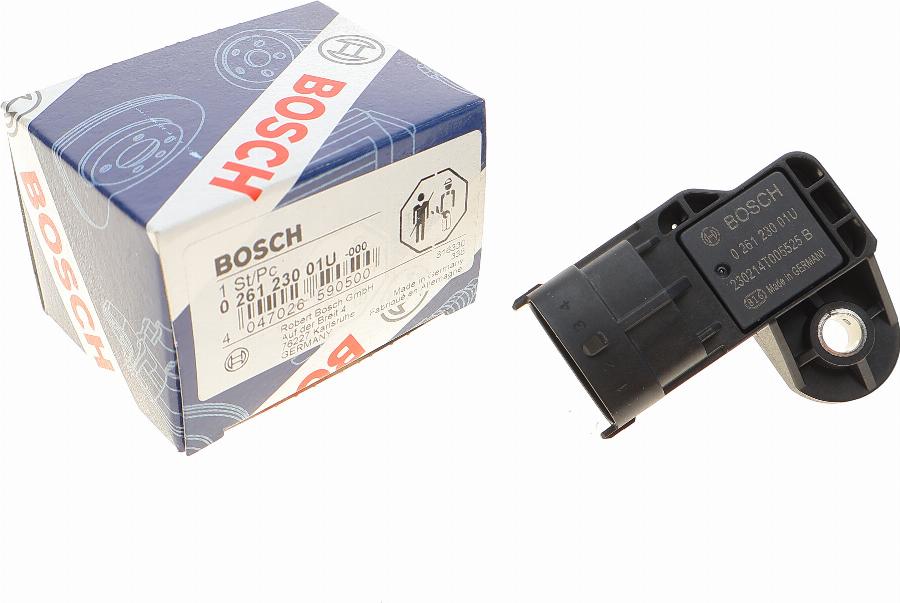 BOSCH 0 261 230 01U - Датчик, налягане при принудително пълнене vvparts.bg