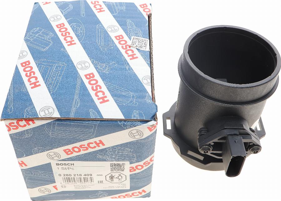 BOSCH 0 280 218 409 - Въздухомер-измерител на масата на въздуха vvparts.bg